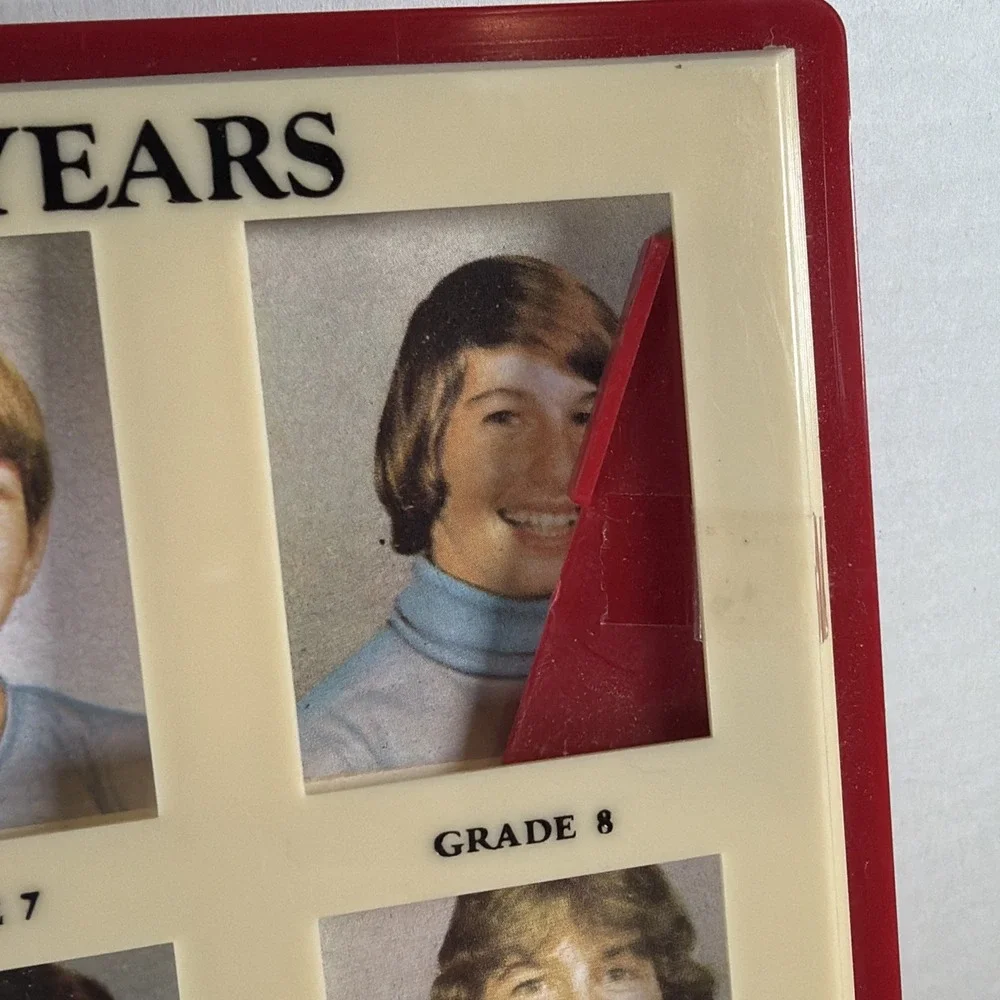 Vintage School Years Plastic Picture Frame Grades 1-12 Yearly